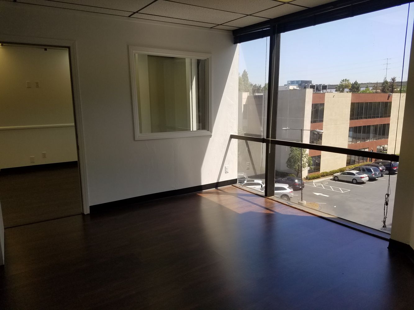 RECEPTION, TWO PRIVATE OFFICES AND OPEN SPACE. NICE LAYOUT. CORNER SUITE.